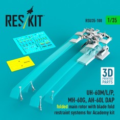 1/35 UH-60M/L/P, MH-60G and AH-60L DAP Folded Main Rotor for Academy Kit