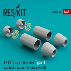 1/48 McDonnell Douglas F-18 Super Hornet Type 1 Exhaust Nozzles for Hasegawa kits