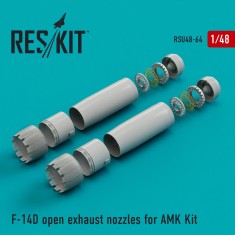 1/48 Grumman F-14D Tomcat Open Exhaust Nozzles for AMK kits