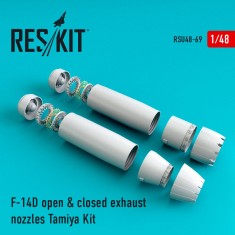 1/48 Grumman F-14D Tomcat Open & Closed Exhaust Nozzles for Tamiya kits