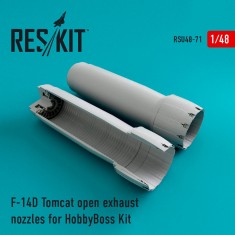 1/48 Grumman F-14D Tomcat Open Exhaust Nozzles for HobbyBoss kits