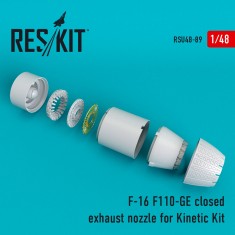 1/48 General Dynamics F-16 Fighting Falcon (F110-GE) Closed Exhaust Nozzle for Kinetic