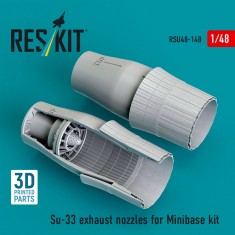 1/48 Sukhoi Su-33 Exhaust Nozzles for Minibase Kits