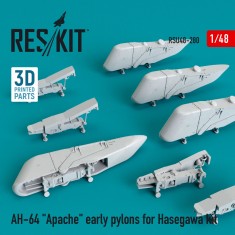 1/48 AH-64 Apache Early Pylons for Hasegawa kit (3D Printing)