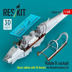 1/48 Rafale B Cockpit (Basic edition with 3D decals) for Revell/Academy kit