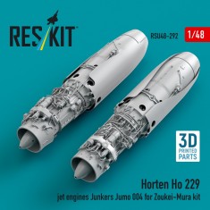 1/48 Horten Ho 229 Junkers Jumo 004 Jet Engine Set for Zoukei-Mura Kit