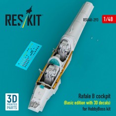 1/48 Rafale B Cockpit (Basic edition with 3D decals) for HobbyBoss kit