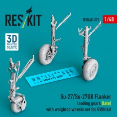 1/48 Su-27 Flanker Late Landing Gear w/Weighted Wheels for GWH