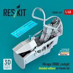1/48 Mirage 2000C Cockpit (Detailed edition) for Kinetic kit