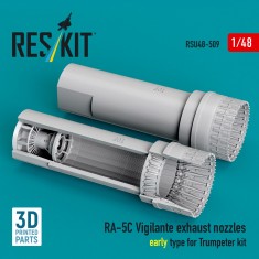 1/48 RA-5C Vigilante Exhaust Nozzles Early Type for Trumpeter Kit