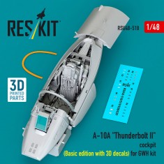 1/48 A-10A Thunderbolt II Cockpit (Basic edition with 3D decals) for Great Wall Hobby kit