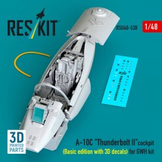 1/48 A-10C Thunderbolt II Cockpit (Basic edition with 3D decals) for Great Wall Hobby kit