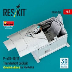 1/48 P-47D-10/11 Thunderbolt Cockpit (Detailed edition) for MiniArt kit