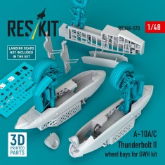 1/48 A-10A/C Thunderbolt II Wheel Bay Set for Great Wall Hobby Kit