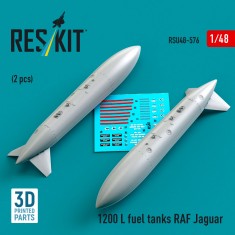 1/48 1200L Fuel Tanks RAF Jaguar (2pcs)