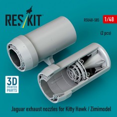 1/48 Jaguar Exhaust Nozzles for Kitty Hawk / Zimimodel