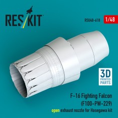 1/48 F-16 Fighting Falcon (F100-PW-229) Open Exhaust Nozzle for Hasegawa Kit