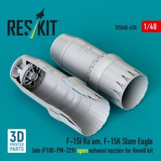 1/48 F-15I/K Late F100-PW-229 Exhaust Nozzles for Revell