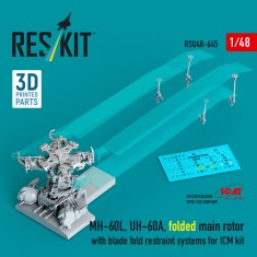 1/48 MH-60L/UH-60A Folded Main Rotor Set for ICM Kit