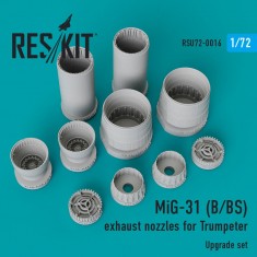 1/72 Mikoyan MiG-31 B/BS Exhaust Nozzles for Trumpeter kits