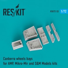 1/72 Canberra Wheels Bays for AMP/Mikro-Mir/S&M Models kits