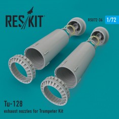 1/72 Tu-128 Exhaust Nozzles for Trumpeter kits