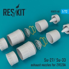 1/72 Su-27/ Su-33 Exhaust Nozzles for Zvezda kits
