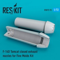 1/72 Grumman F-14D Tomcat Closed Exhaust Nozzles for Fine Molds Kit