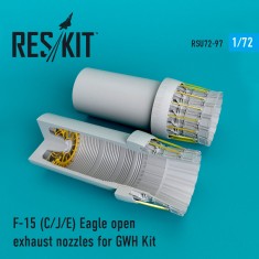 1/72 McDonnell Douglas F-15 (C/J/E) Eagle Open Exhaust Nozzles for GWH Kit