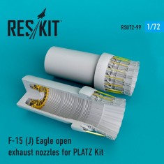 1/72 McDonnell Douglas F-15 (J) Eagle Open Exhaust Nozzles for PLATZ Kit