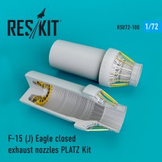 1/72 McDonnell Douglas F-15 (J) Eagle Closed Exhaust Nozzles PLATZ Kit