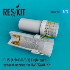 1/72 McDonnell Douglas F-15 (A/B/C/D/E/J) Eagle Open Exhaust Nozzles for Hasegawa Kit