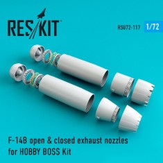 1/72 F-14 (BD) Open & Closed Exhaust Nozzles for HobbyBoss Kit