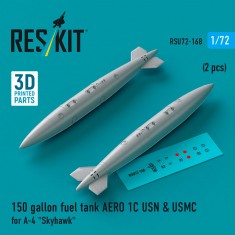 1/72 150 gallon Fuel Tank AERO 1C USN and USMC (2pcs) for A-4 Skyhawk