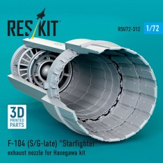 1/72 F-104 (S/G-Late) Starfighter Exhaust Nozzle for Hasegawa Kit