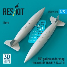 1/72 150 gallon Underwing Fuel Tanks (2pcs) for F-5E/F/N, F-20, AT-3