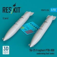 1/72 Su-25 Frogfoot PTB-800 Underwing Fuel Tanks (2pcs)