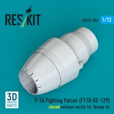 1/72 F-16 Fighting Falcon F110-GE-129 Closed Exhaust Nozzle for Tamiya Kit