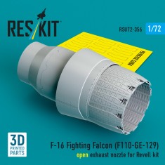 1/72 F-16 Fighting Falcon F110-GE-129 Open Exhaust Nozzle for Revell Kit