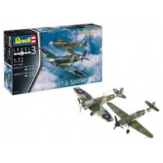 1/72 Messerschmitt Bf109G-10 & Spitfire Mk.V Combat Set