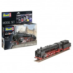 1/87 Schnellzuglokomotive BR02 and Tender 2'2'T30 Model Set (kit, glue, brush, paints)