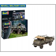 1/35 Unimog 404 S Model Set (kit, glue, brush, paints)