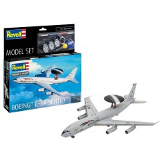 1/144 Model Set - Boeing E-3A (kit, basic paints, brush, adhesive)