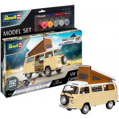 1/24 VW T2 Camper (Easy-Click) w/Paints, Brush, Glue