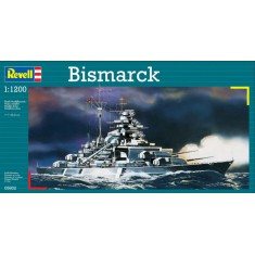 1/1200 Starter Kit - Bismarck (kits, Basic paints, brushes, glue)