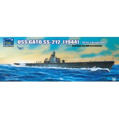 1/200 WWII United States Navy Fleet Submarine USS Gato SS-212 1944 w/Kingfisher OS2U-3
