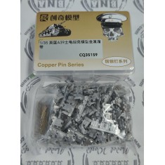 1/35 British A39 Tortoise Tank Metal Tracks with Copper Pins
