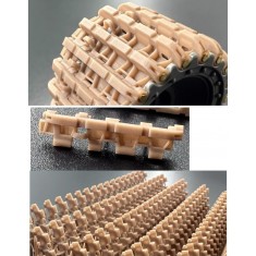 1/35 Tiger I Early Version 3D Printed Tracks (Copper Pins)