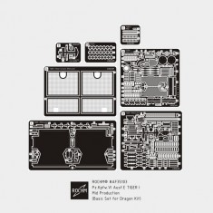1/35 PzKpfw VI Ausf.E Tiger I Mid Production Basic Detail Set for Dragon kits