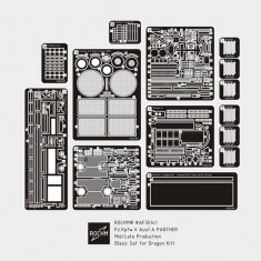 1/35 PzKpfw V Panther Ausf.A Mid/Late Basic Detail Set for Dragon kits